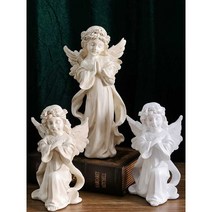 아기 천사 석고상 카페 조형물 오브제 조각상 정원, 작은천사캔들홀더(양초보내기)