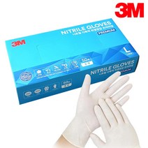 3M 니트릴장갑 실리콘장갑, 3M 식품용 니트릴장갑 / 식품용 니트릴-L대 100매, 50개