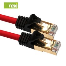 (NEXI) S-STP CAT.7 다이렉트 10G속도 랜케이블 30cm ~ 30m 연선구조 금도금쉴드플러그 이중차폐, 5m[NX159]