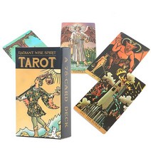 타로 타로배우기 타로카드CBD TAROY DE MARSEILLE 타로 카드 가이드 북 점술 선물 재미있는 보드 게임 멀티, 01 Radiant Wise Spirit