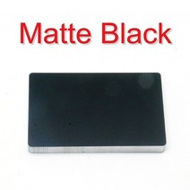 목재톱50 개/몫 섬유 레이저 마킹 기계 금속 다채로운 명함 알루미늄 합금 빈 카드 명판 co2, 04 Matte Black