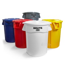 벤티드 브루트 컨테이너 75L 대용량 쓰레기통 대형휴지통 튼튼한 분리수거함, (회색), 1개