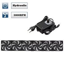 캠핑용히터 캠핑용라지에이터컨트롤러 포함 120mm 3000RPM 팬 냉각 12cm 12V 220V Btc 기계 섀시 워크 스테, 12 6 Fan Hydraulic_02 UK Plug