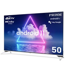 프리즘 50인치 안드로이드11 스마트 UHDTV A5011i 크롬캐스트 블루투스5.1지원, 직배송 자가설치