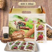 국내산 칡뿌리 추출 원액 100% 칡즙 진액 엑기스 100ml 60포 실속형 선물용 생칡즙, 1박스