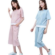 TANC 여름 여성 트레이닝세트/반팔티/티셔츠/바지/후드티