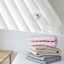 [베이직톤]오가닉 순면 고정밴드 누빔 침대패드 겸 카페트 SS