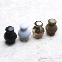 레일앤폴 15mm 커튼 바란스봉마개, 1조, 1조 유광골드