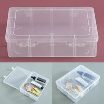 다용도 플라스틱 수납케이스 22X16 PVC케이스 투명케이스
