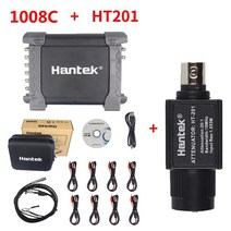 오실로스코프 1008C Hantek 8ch HT25 USB PC 스토리지 오실로스코프/DAQ/프로그래머블 제너레이터 디지털 자동차 Osciloscopio, [03] 1008C(with HT201)