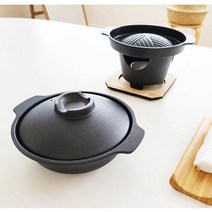 키친앤유 미니화로 워머 그릴팬 전골냄비 혼밥 캠핑 1인화로 자취생 가정용 그릴, 워머만