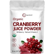MICRO INGREDIENTS 크랜베리 주스 파우더 227g Cranberry powder Cold Pressed, 1개