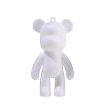 아트트리 푸어링 아트 미니베어 DIY 소품 키트, 노랑+주황+금색, 연핑크