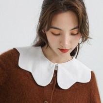 물결 라인 레이어드 넥케이프 페이크 카라 이너셔츠 패션