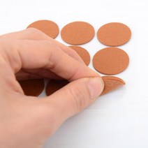[FreeManner] 보풀 없는 압축 부직포 바닥 긁힘 방지 보호대 진동 흡수 바닥보호펠트 의자다리패드 의자캡 층간소음패드, 원형중 18개입