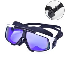 고급 입체 잠수경 워터파크 물놀이용품 다이빙 스노클링 물안경 (성인용), 블랙화이트