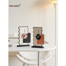 감성 인테리어 탁상 장식용 테이블 시계, 디지털 크림 블랙