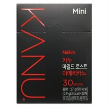 카누 콜롬비아 블렌드 마일드 로스트 아메리카노 0.9g 원두커피믹스, 30개입, 2개