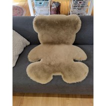 YUYU STUDIO 귀엽다 곰 카펫 애니멀 발매트 푹신하다 러그 인테리어 디자이너 패드, 갈색