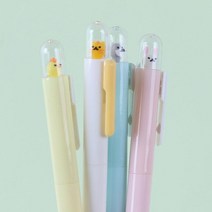 귀여운 판촉 우주선 동물 볼펜 4종 [신기한 캐릭터 예쁜볼펜 국산 특이한 펜], 냥냥이