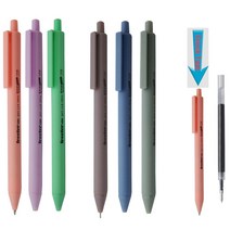 (노크작동)프리터 노크식 기화펜 노크식 리필 0.38mm 0.5mm, 프리터노크식기화펜리필, 0.38mm노크식리필(100본)