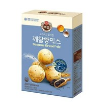 CJ더마켓 홈 베이킹 제과 제빵 빵 만들기 카페 디저트 아이 간식 오븐용깨찰빵믹스 초코 핫 케익 와플 브라우니 쿠키 머핀 깨찰빵 식빵 500G, 1개