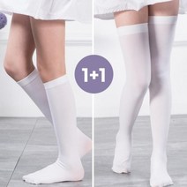TLY799273[KN107] (2종) 1+1 썸머 골프 롱삭스 여름양말 스포츠 니삭스 양말, [롱]화이트