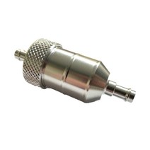 내구성 연료 필터 Inlne 실버 유니버설 1 Pcs CNC 알루미늄 합금