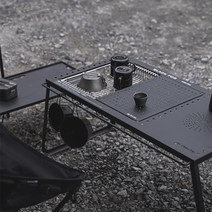 IGT 테이블 야외 캠핑 접이식 테이블 다용도 탈부착 원판 콤보 테이블 휴대용 테이블, 거미 버너용(유닛)