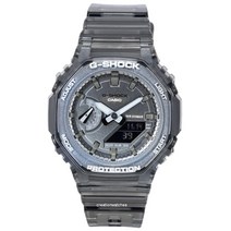 카시오 G-Shock 메탈릭 스켈레톤 아날로그 디지털 쿼츠 GMA-S2100SK-1A GMAS2100SK-1 200M 여성용 시계