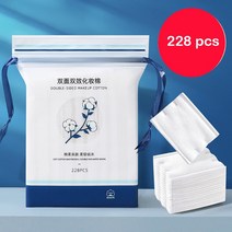 228pcs 일회용 메이크업 리무버 패드 20pcs/228pcs/500pcs 팩 코튼 패드 스퀘어 클렌징 페이셜 코튼 메이크업 제거 패드 도구, 500pc, 양면, 3