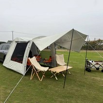꼬리텐트 차량용 트렁크 차박 도킹 텐트 car rear tent extension 방수 트레일러 캠핑 대피소 canopy car trunk tent for outdoor 바베큐, 외부 텐트