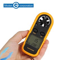 풍속계 YGM816 휴대용 1EA 풍향풍속계 체감온도, 1개, 1개, 1개