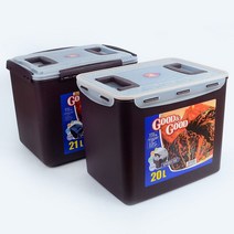 socean FDA 국산 채소 보관통 손잡이 밀폐용기 김치통 대 발효식품 저장용기 김장 김치 보관통 진공 음식 반찬통 안, 20L