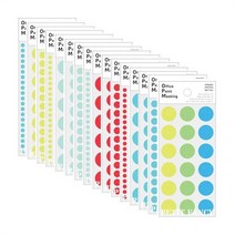 마스킹스티커 데코 땡땡이 라벨 반투명스티커, OPM-M304A