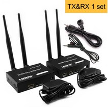 KVM스위치 풀 hd 1080p 200m 656ft 5ghz h.264 hdmi 익스텐더 무선 송신기 및 수신기(IR 포함), 1개의 tx 및 1개의 rx, 영국