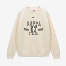 KAPPA 카파 오버핏 그래픽 스웨트셔츠 P231DUFS201 338378