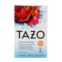 Tazo 타조 아이스 패션 허벌 티 6 필터 백