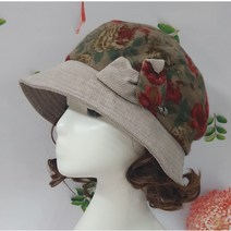 루이엘 <네잎클로버> 2022 F/W 실내모임용모자 꽃무늬 외출용모자 세련된모자 우아한모자 (3컬러)