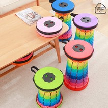 [1+1] 성인용 접이식 간이 의자 휴대용 아코디언 폴딩 자바라 코끼리 캠핑 차박 낚시 피크닉, (그린1개+그린1개)