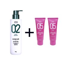아모스 녹차실감 샴푸 민감성(센시티브)500g + 키토트리트먼트CMC 40ml 2개증정