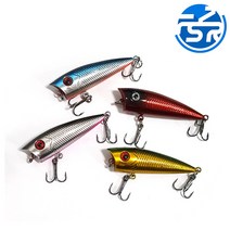 포퍼 미노우 루어낚시 미끼 유동구슬 쏘가리 배스낚시, Red, 1g