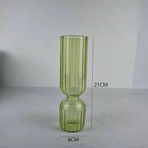 수경 수중 식물 유리병 화병 인테리어 화분 특이한 홈장식 유리 꽃병 거실 식물 화분 컨테이너 수경 재배, 07 A-green