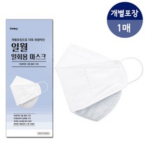 일월 4중 필터 일회용 국산 마스크 1매 //개별포장, 1개