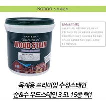 노루 페인트 스테인 수성 목재 방부 3.5L 문페인트 셀프페인팅 셀프페인트 결로페인트, 투명