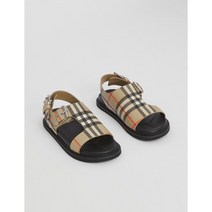 [버버리칠드런] 버버리 키즈 빈티지 체크 레더 버클 샌들 8049398