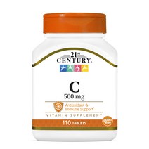 21세기센트리 비타민 C 500mg 로즈 힙 포함 타블렛, 110개입, 1개