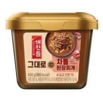 해찬들 그대로 끓여먹는 차돌 된장, 450g, 10개