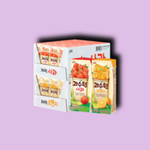과수원 사과 오렌지 음료 주스 190ml 2박스 총 48개, 190ml 총48개입