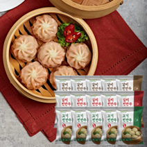 [풀잎마켓]전자레인지용 고기찐만두168g(5봉)+김치찐만두168g(5봉)+갈비찐만두168g(5봉) (총15봉)
